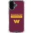 NFL Washington Commanders iPhone 16 Clear Case