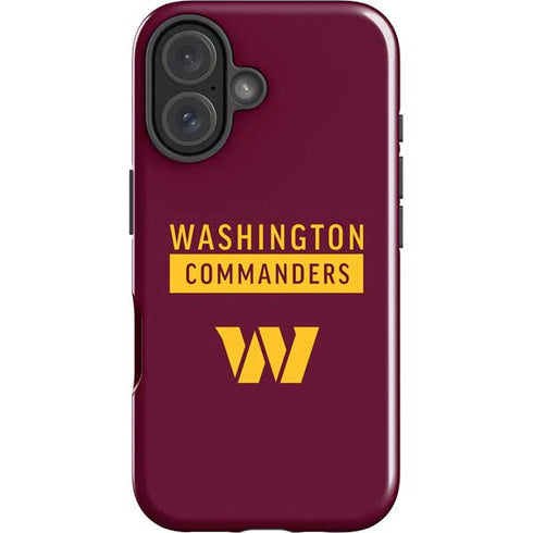 NFL Washington Commanders iPhone 16 Plus Impact Case