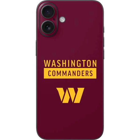 NFL Washington Commanders iPhone 16 Plus Skin