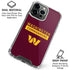 NFL Washington Commanders iPhone 16 Pro Clear Case