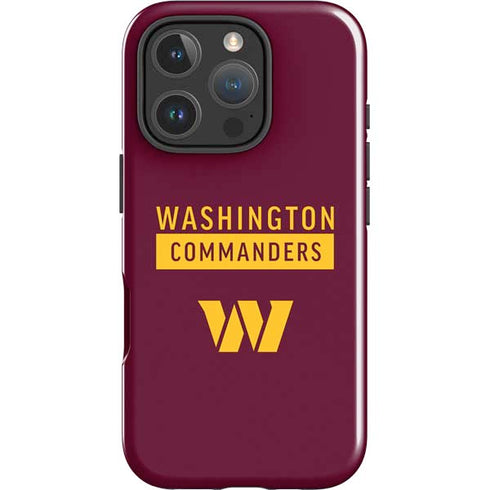 NFL Washington Commanders iPhone 16 Pro Max Impact Case