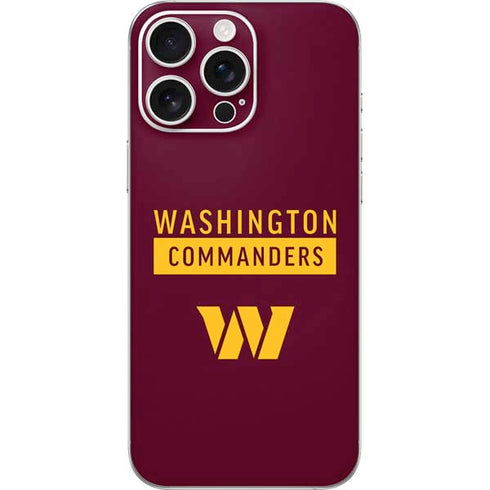 NFL Washington Commanders iPhone 16 Pro Max Skin