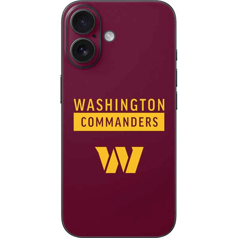 NFL Washington Commanders iPhone 16 Skin
