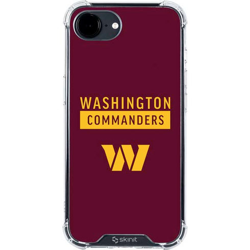NFL Washington Commanders iPhone 16e Clear Case