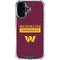 NFL Washington Commanders iPhone 17 Clear Case