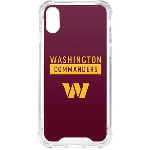 NFL Washington Commanders iPhone XS Clear Case