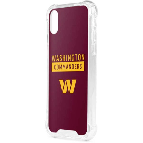 NFL Washington Commanders iPhone XS Clear Case
