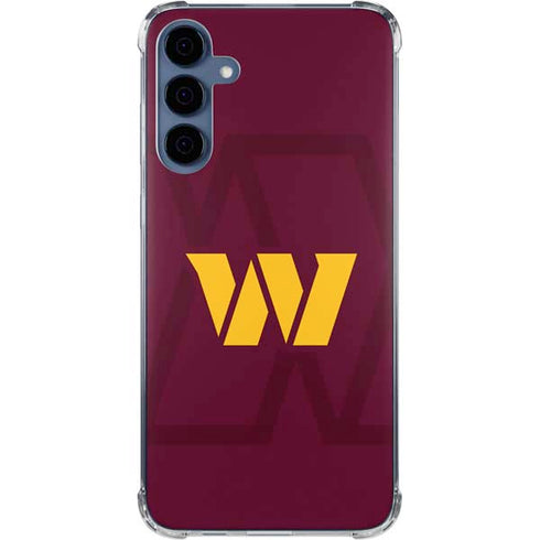 NFL Washington Commanders Large Logo Galaxy A35 5G Clear Case