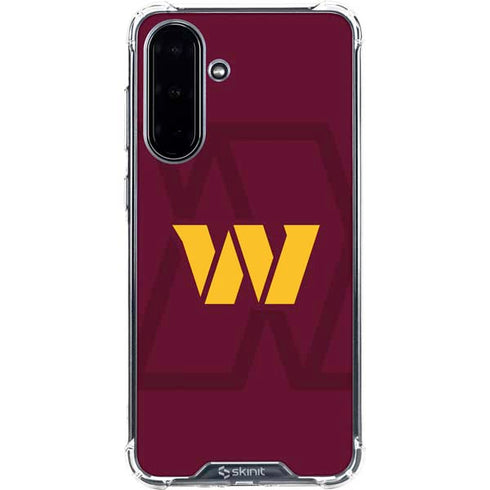 NFL Washington Commanders Large Logo Galaxy A36 5G Clear Case