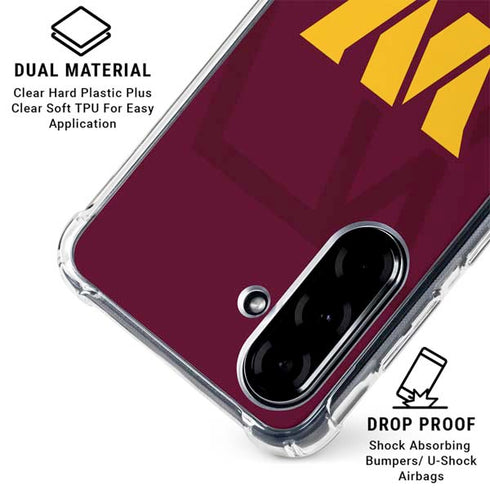 NFL Washington Commanders Large Logo Galaxy A36 5G Clear Case