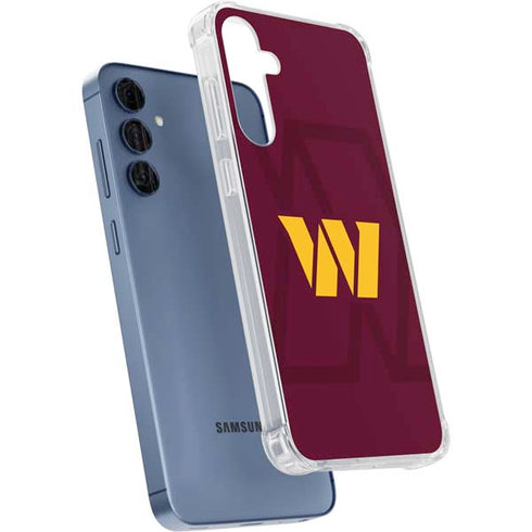 NFL Washington Commanders Large Logo Galaxy A55 5G Clear Case