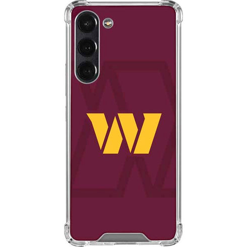 NFL Washington Commanders Large Logo Galaxy S24 FE Clear Case