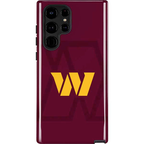 NFL Washington Commanders Large Logo Galaxy Cases
