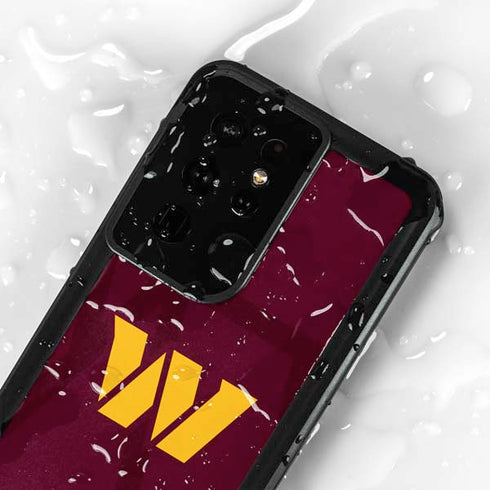 NFL Washington Commanders Large Logo Galaxy S24 Ultra Waterproof Case