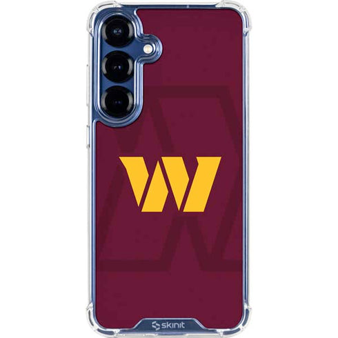 NFL Washington Commanders Large Logo Galaxy S25 Plus Clear Case