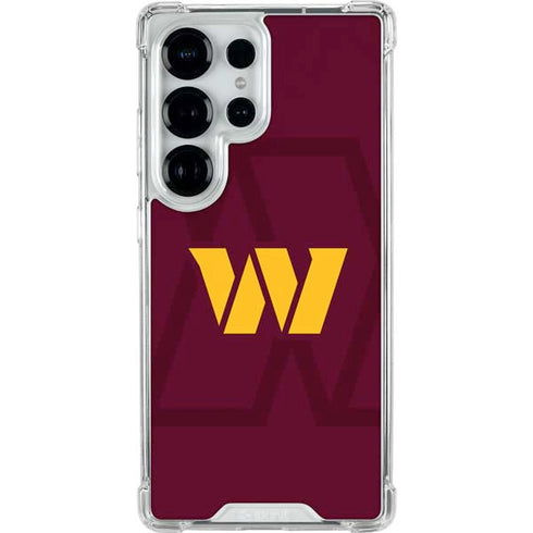 NFL Washington Commanders Large Logo Galaxy S25 Ultra Clear Case