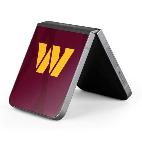 NFL Washington Commanders Large Logo Galaxy Z Flip6 Skin
