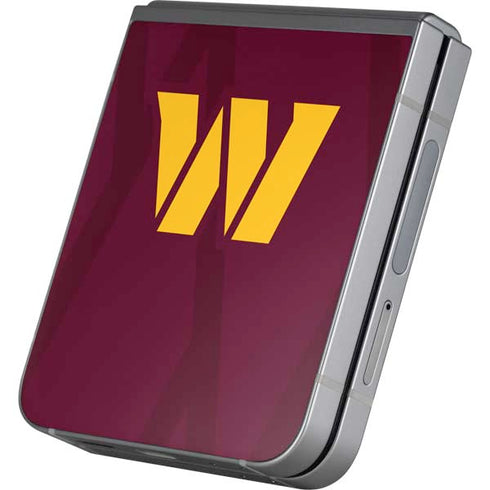 NFL Washington Commanders Large Logo Galaxy Z Flip6 Skin