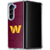 NFL Washington Commanders Large Logo Galaxy Z Fold5 5G Clear Case