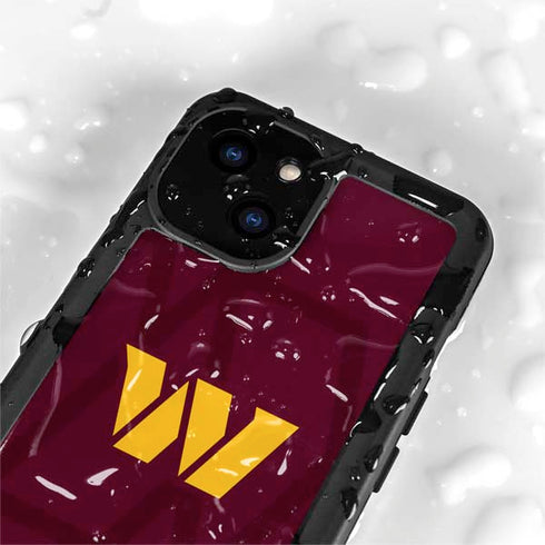 NFL Washington Commanders Large Logo iPhone 15 Plus Waterproof Case