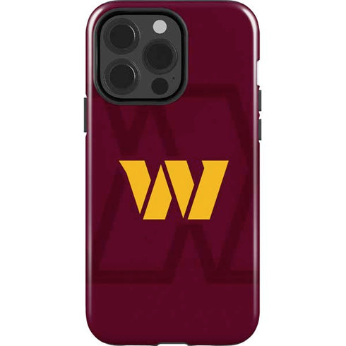 NFL Washington Commanders Large Logo iPhone 15 Pro Impact Case
