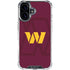 NFL Washington Commanders Large Logo iPhone 16 Clear Case