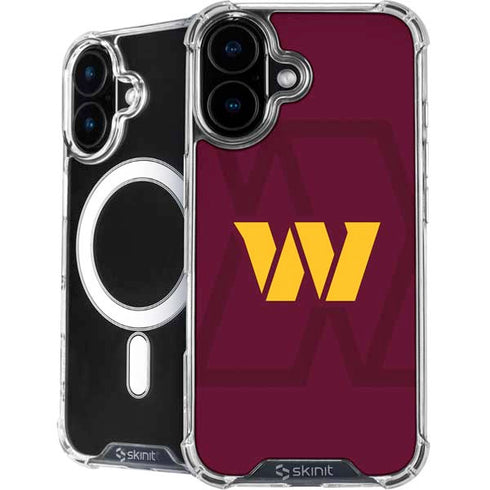 NFL Washington Commanders Large Logo iPhone 16 MagSafe Case