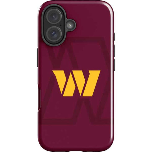 NFL Washington Commanders Large Logo iPhone 16 Plus Impact Case