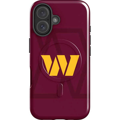 NFL Washington Commanders Large Logo iPhone 16 Plus Magsafe Impact Case