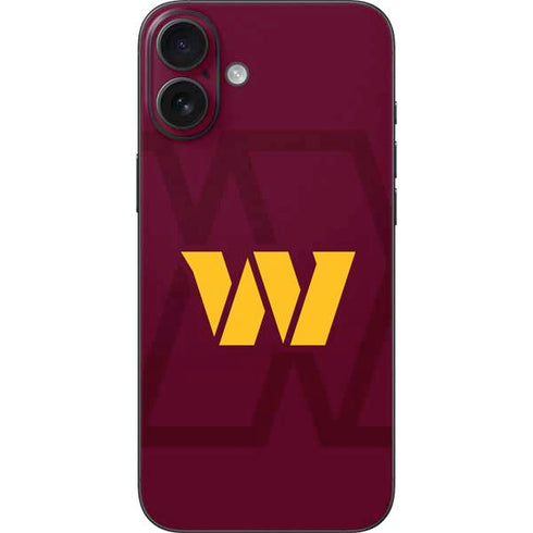 NFL Washington Commanders Large Logo iPhone 16 Plus Skin