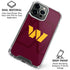 NFL Washington Commanders Large Logo iPhone 16 Pro Clear Case