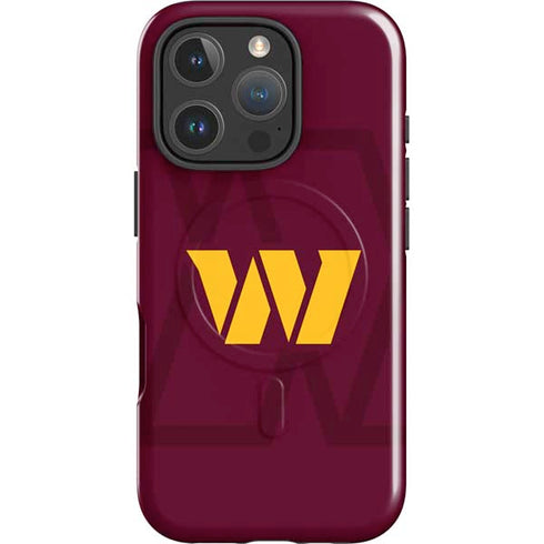 NFL Washington Commanders Large Logo iPhone 16 Pro Magsafe Impact Case