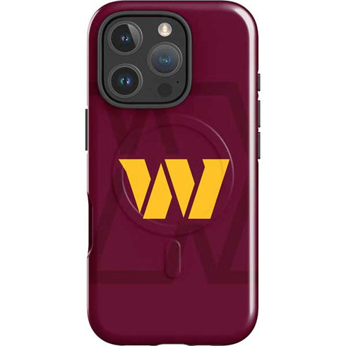 NFL Washington Commanders Large Logo iPhone 16 Pro Max Magsafe Impact Case