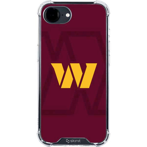 NFL Washington Commanders Large Logo iPhone 16e Clear Case