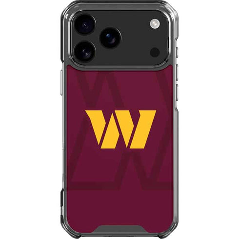 NFL Washington Commanders Large Logo iPhone 18 Pro Max Clear Case