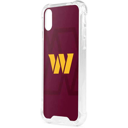 NFL Washington Commanders Large Logo iPhone XS Clear Case
