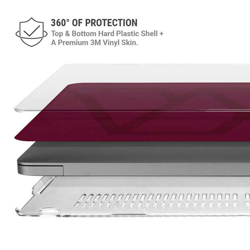 NFL Washington Commanders Large Logo MacBook Pro 14in (2021-24) Case plus Skin