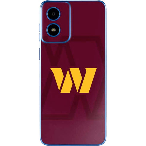 NFL Washington Commanders Large Logo Moto G Play 4G (2024) Skin