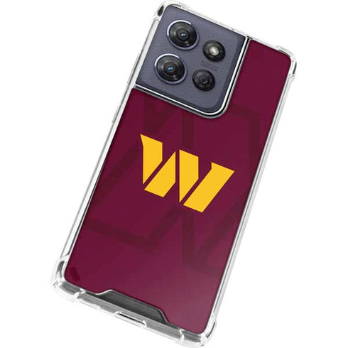 NFL Washington Commanders Large Logo Moto G Play 5G (2025) Clear Case