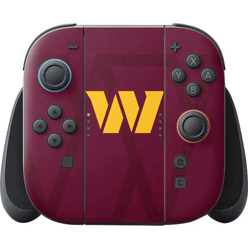 NFL Washington Commanders Large Logo Nintendo Switch 2 (2025) Joy-Con Controller Skin