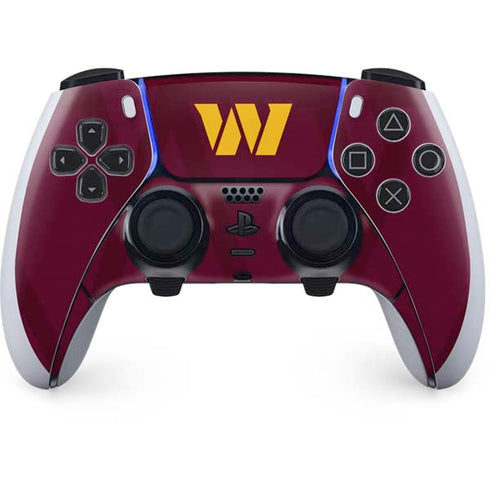 NFL Washington Commanders Large Logo PS5 DualSense Edge Pro Controller Skin