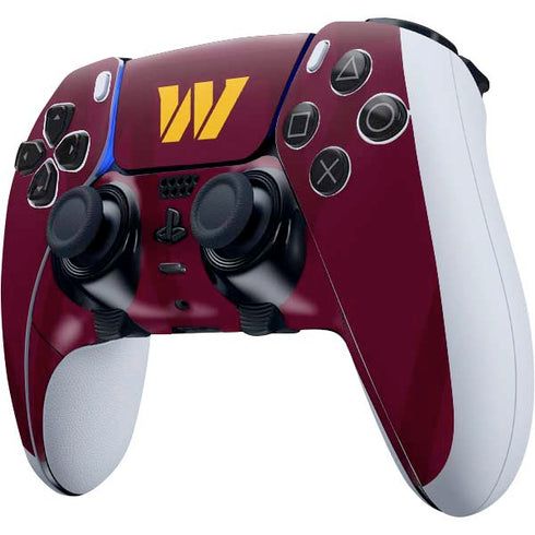 NFL Washington Commanders Large Logo PS5 DualSense Edge Pro Controller Skin
