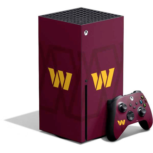 NFL Washington Commanders Large Logo Xbox Series X Bundle Skin