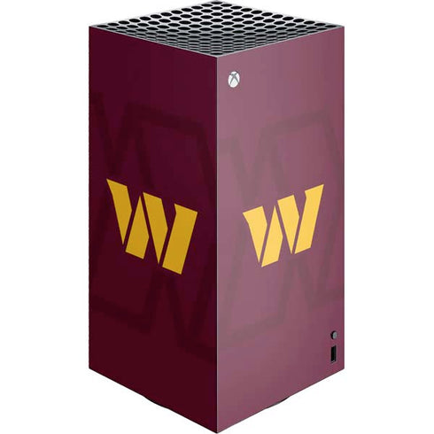 NFL Washington Commanders Large Logo XBox Series X Digital Edition Console Skin