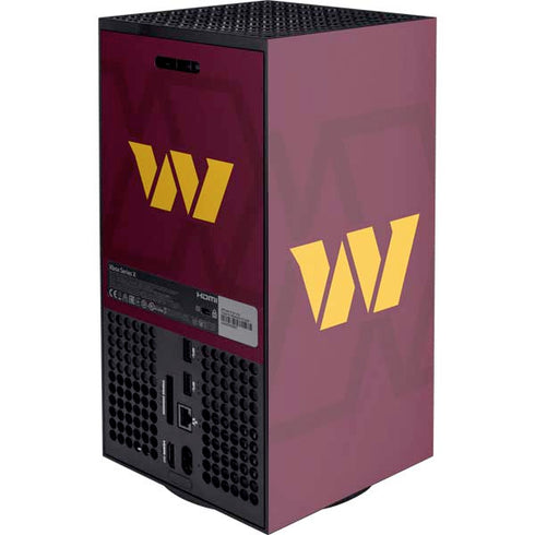 NFL Washington Commanders Large Logo XBox Series X Digital Edition Console Skin