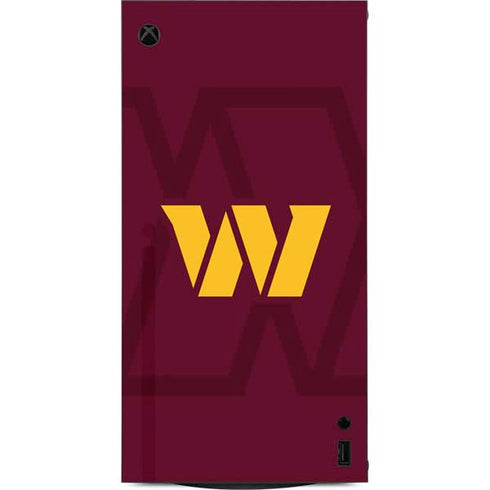 NFL Washington Commanders Large Logo XBox Series X Digital Edition Console Skin