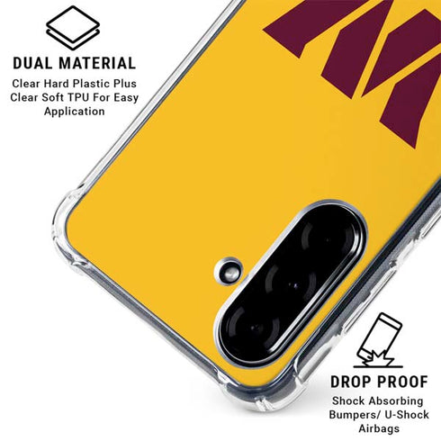 NFL Washington Commanders Logo Galaxy A36 5G Clear Case