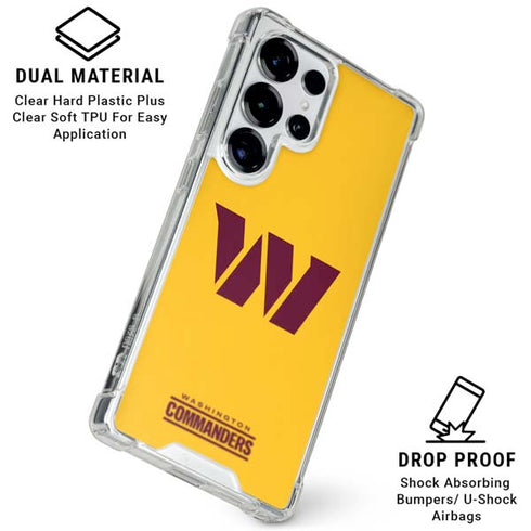 NFL Washington Commanders Logo Galaxy S25 Ultra Clear Case