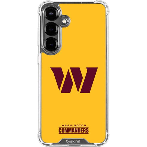 NFL Washington Commanders Logo Galaxy S26 Clear Case