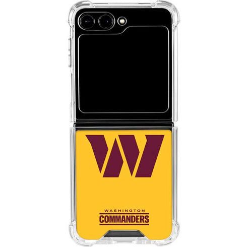 NFL Washington Commanders Logo Galaxy Z Flip6 Clear Case